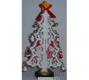White solid christmas tree 